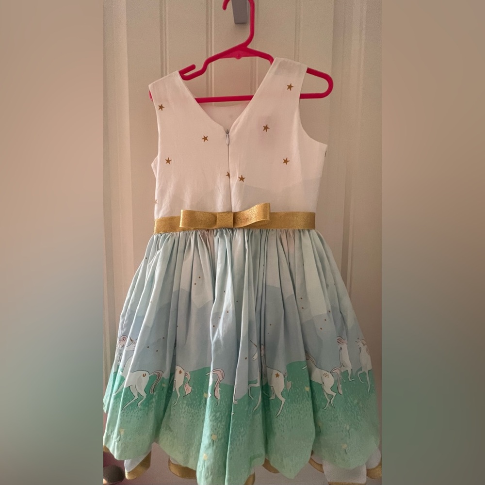 Little Loaves and Fishes size 5 Unicorn dress - Picture 5 of 6